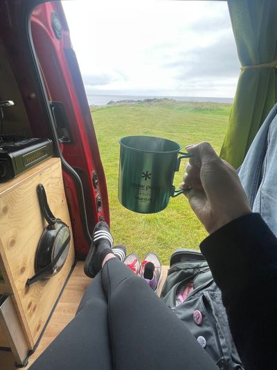 View of ocean from my camper